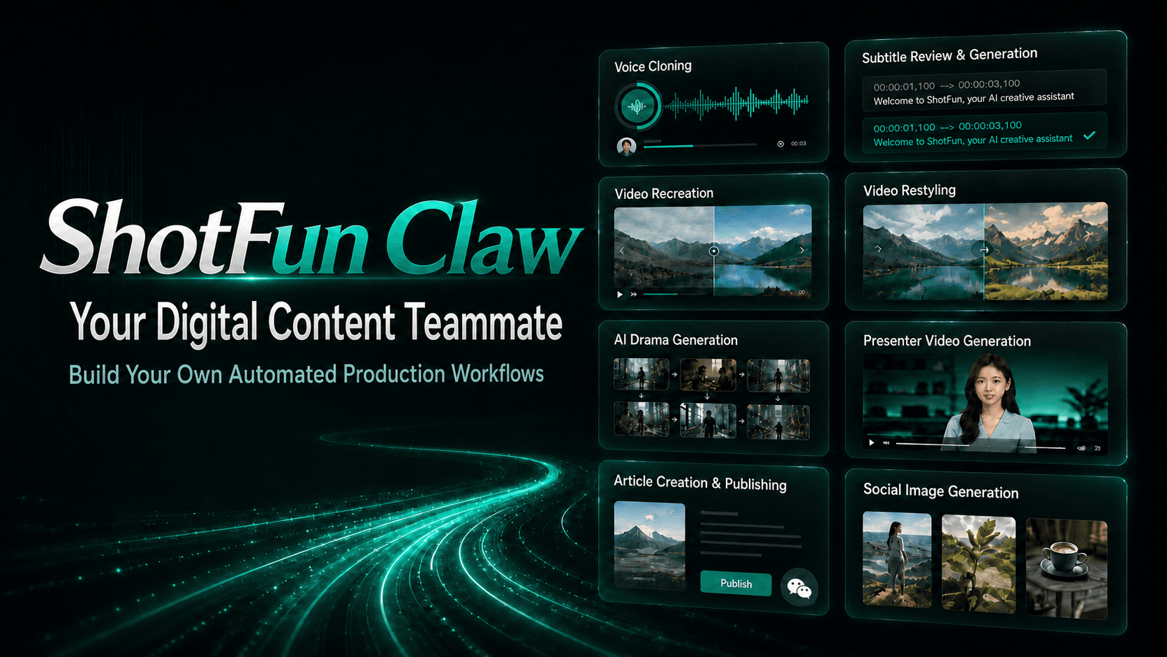 ShotFun Claw autonomous AI content workspace